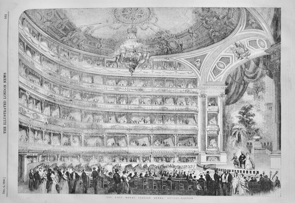 The late Royal Italian Opera, Covent Garden