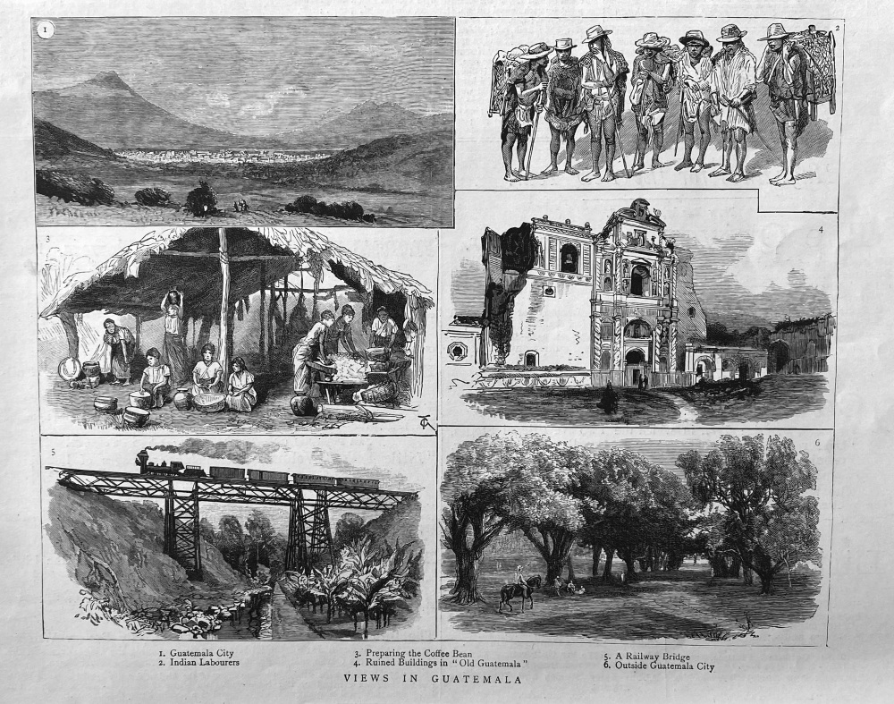 Views in Guatemala.  1888.