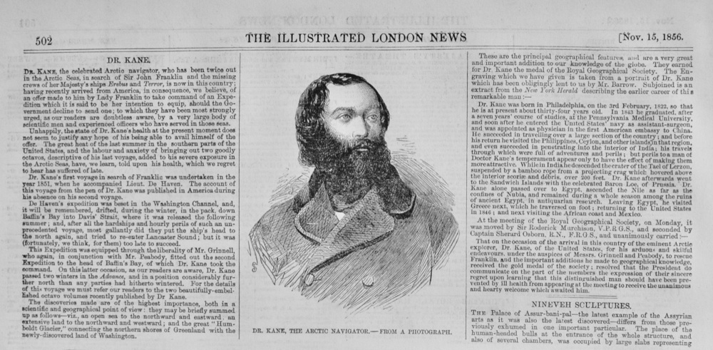 Dr Kane, the Artic Navigator