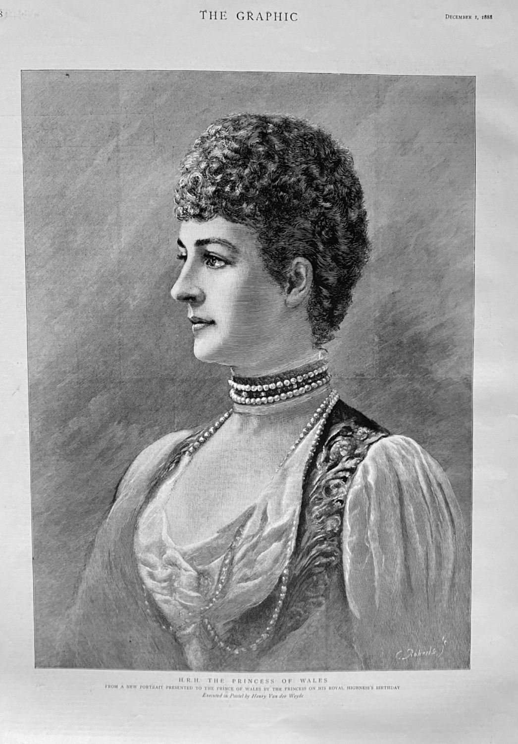H.R.H.  The Princess of Wales.  1888.