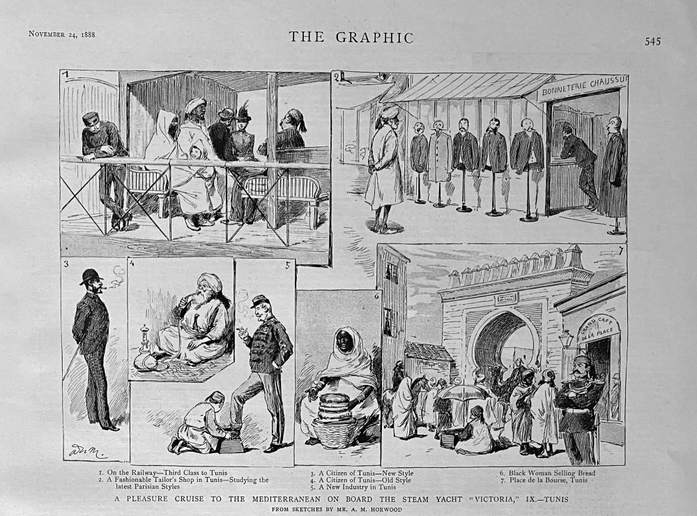 A Pleasure Cruise to the Mediterranean on Board the Steam Yacht "Victoria,"  IX.- Tunis.  1888.