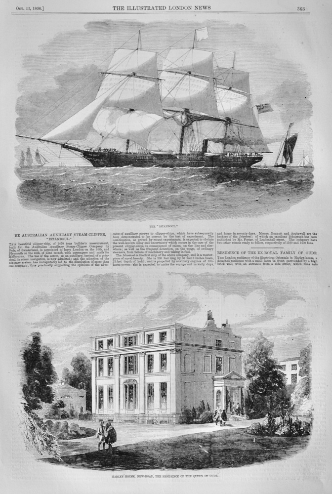 The Australian Steam Clipper "Istanboul"