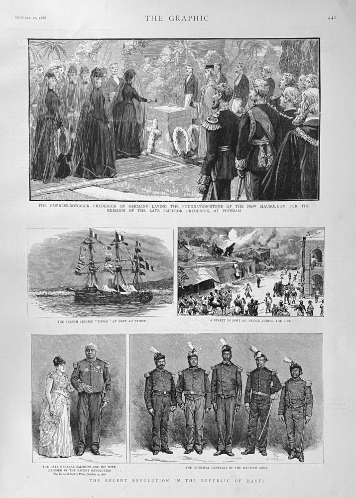 The Recent Revolution in the Republic of Hayti.  1888.