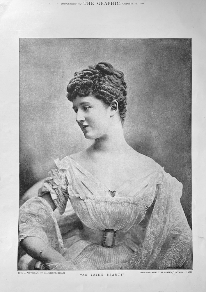 "An Irish Beauty'."  1888.