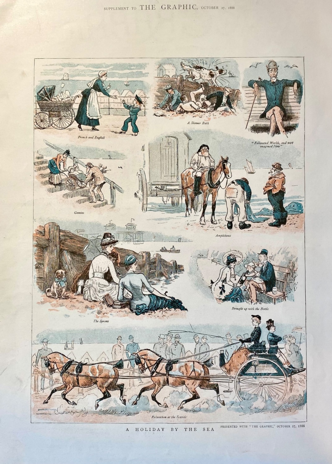 A Holiday by the Sea.  1888.