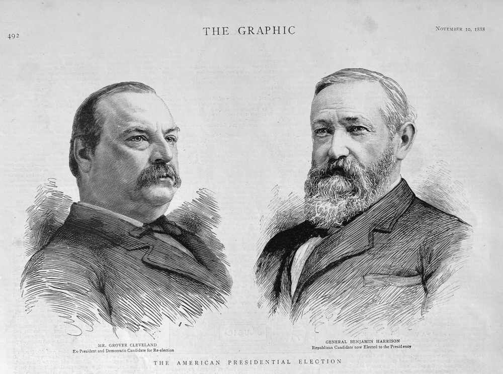 The American Presidential Election.  1888.