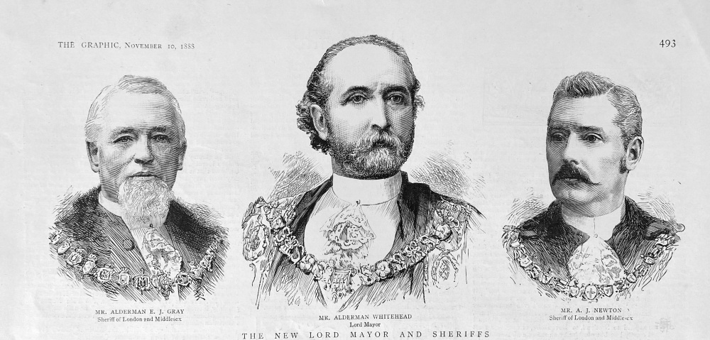 Mr. Alderman   E. J. Gray.    :   Mr. Alderman Whitehead,  :    Mr. A. J. Newton.  1888.