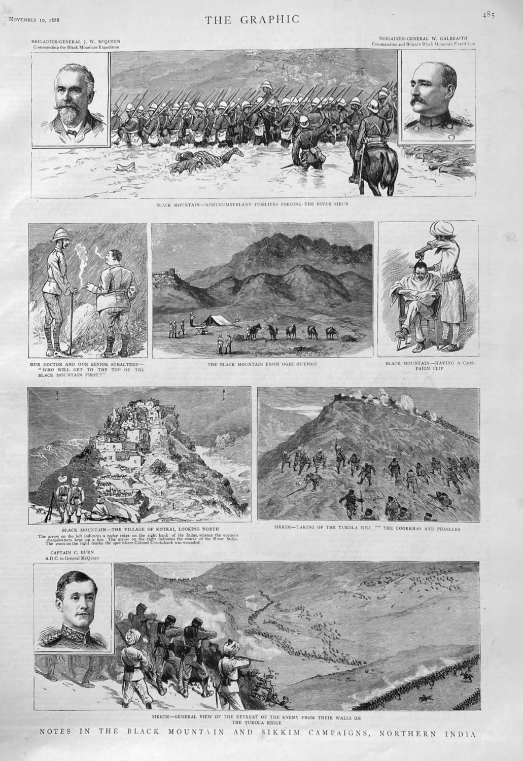 Notes in the Black mountain and Sikkim campaigns, Northern India.   1888.