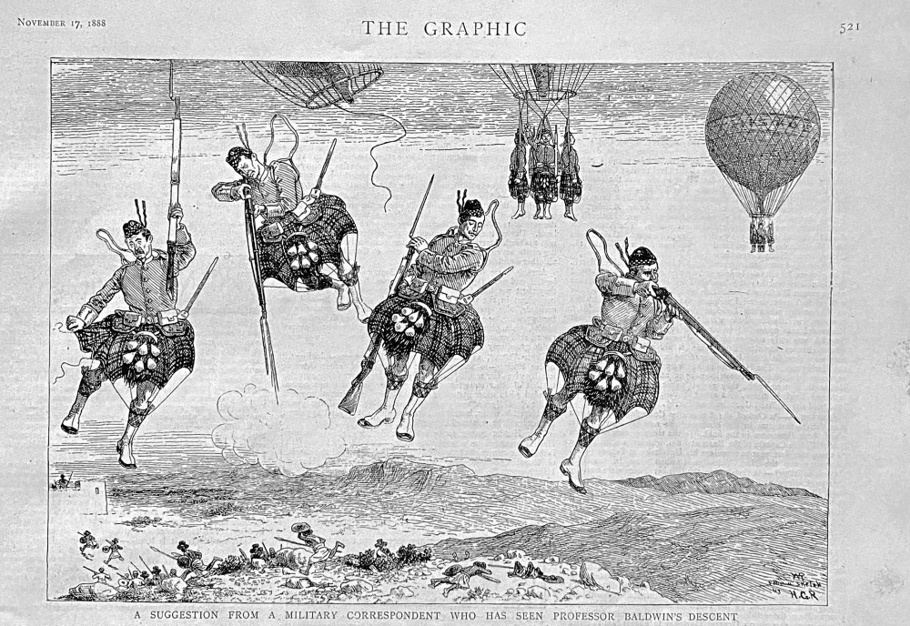 A Suggestion from a Military Correspondent who has seen Professor Baldwin's Descent.  1888.