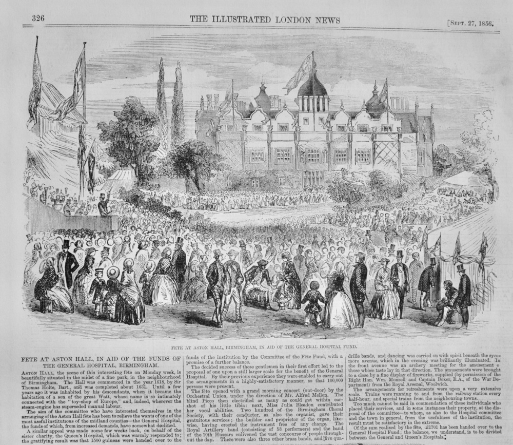 Fete at Aston Hall, Birmingham