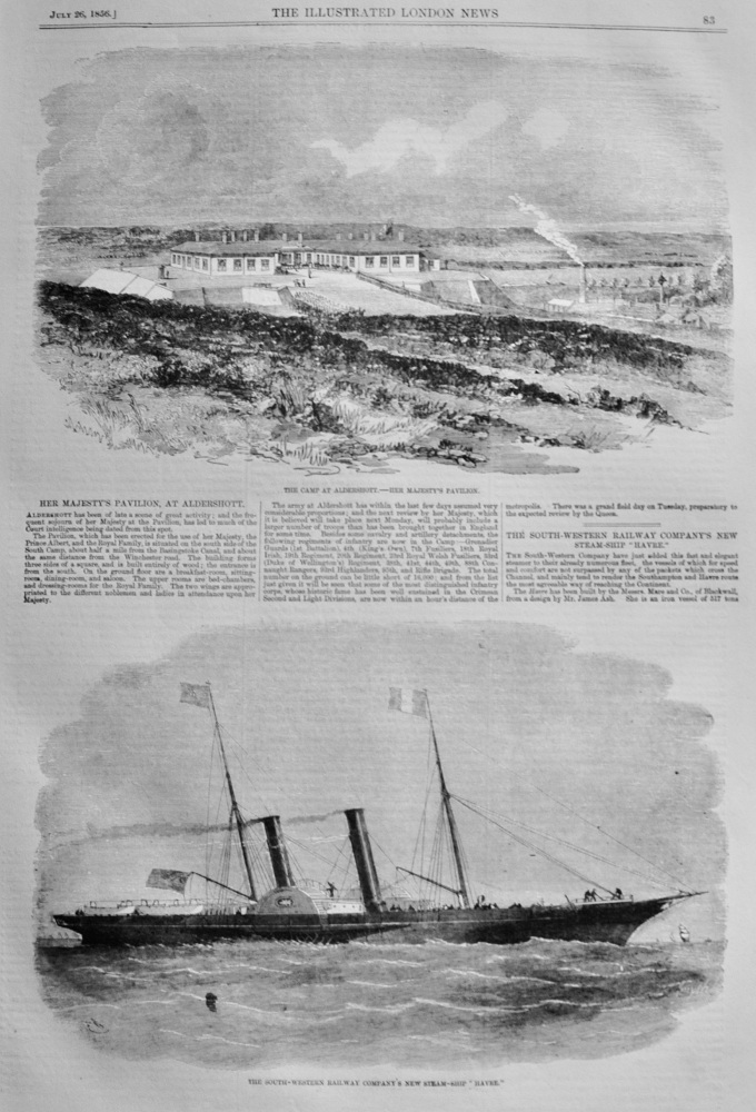 The South Western Railway New Steamship "Havre"