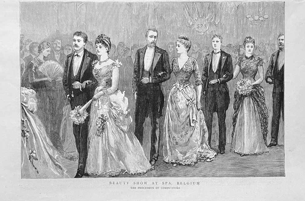 Beauty show at Spa, Belgium.  1888.