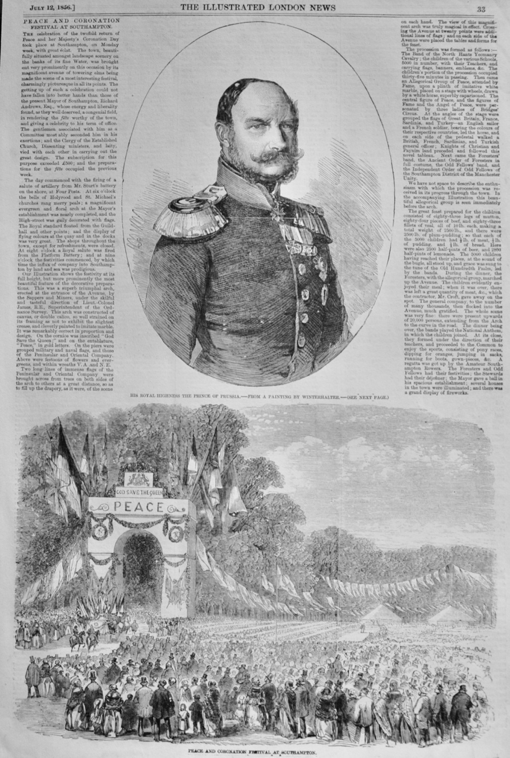 Peace and Coronation Festival at Southampton