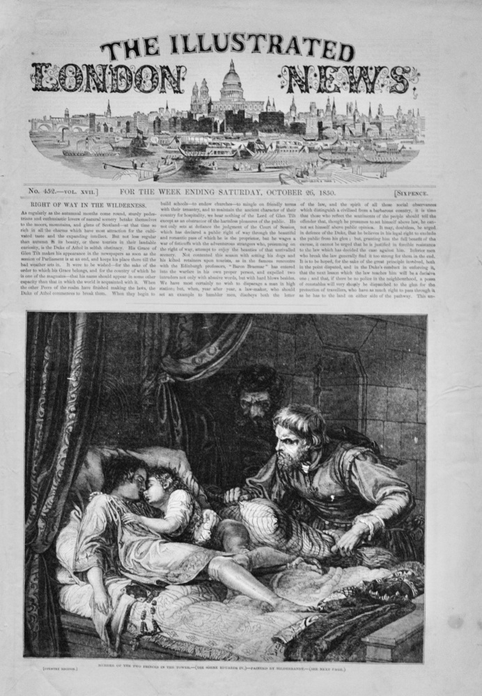 The Illustrated London News, October 26, 1850