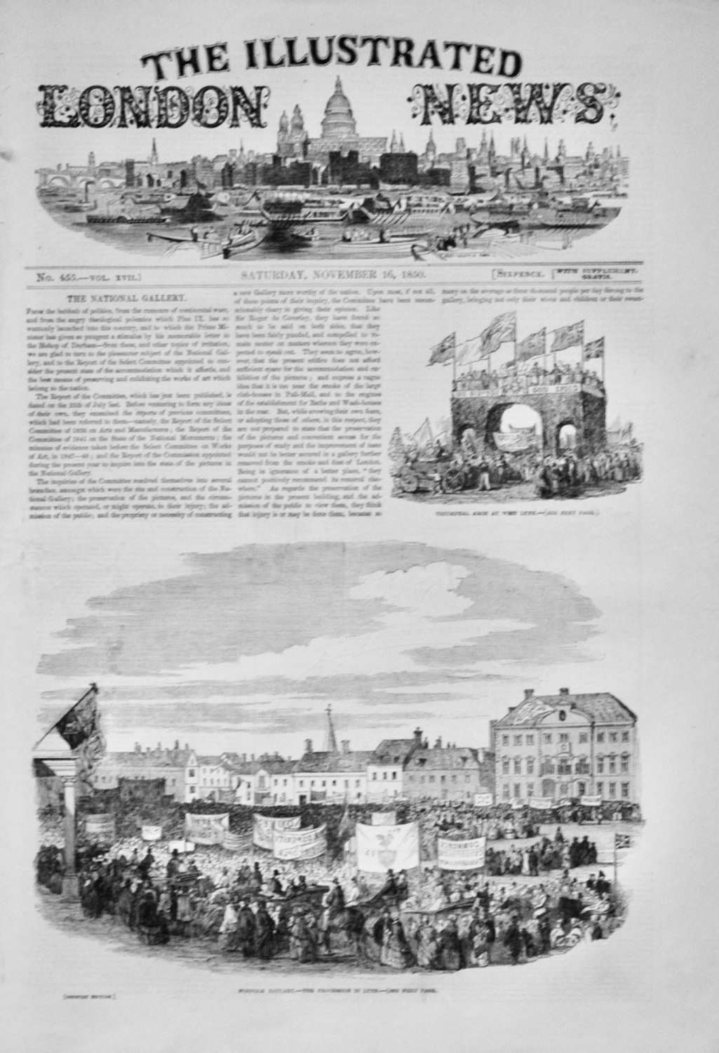 The Illustrated London News - November 16, 1850