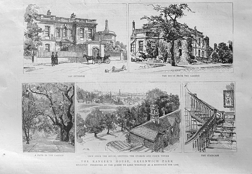 The Ranger's House, Greenwich Park.  1888.