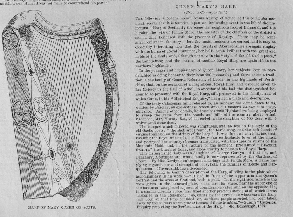 Queen Mary's Harp