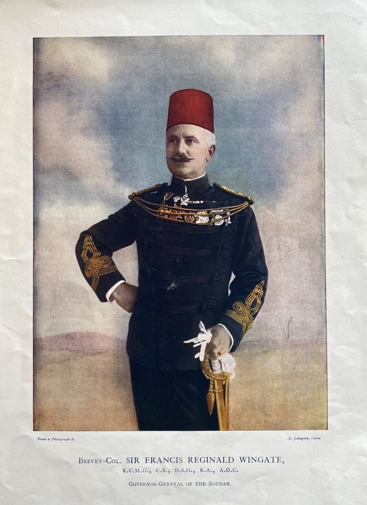 Brevet-Col.,  Sir Francis Reginald Wingate, K.C.M.G.,  C.B.,  D.S.O.,  R.A.,  A.D.C.  Governor-General of the Soudan.  1899c.