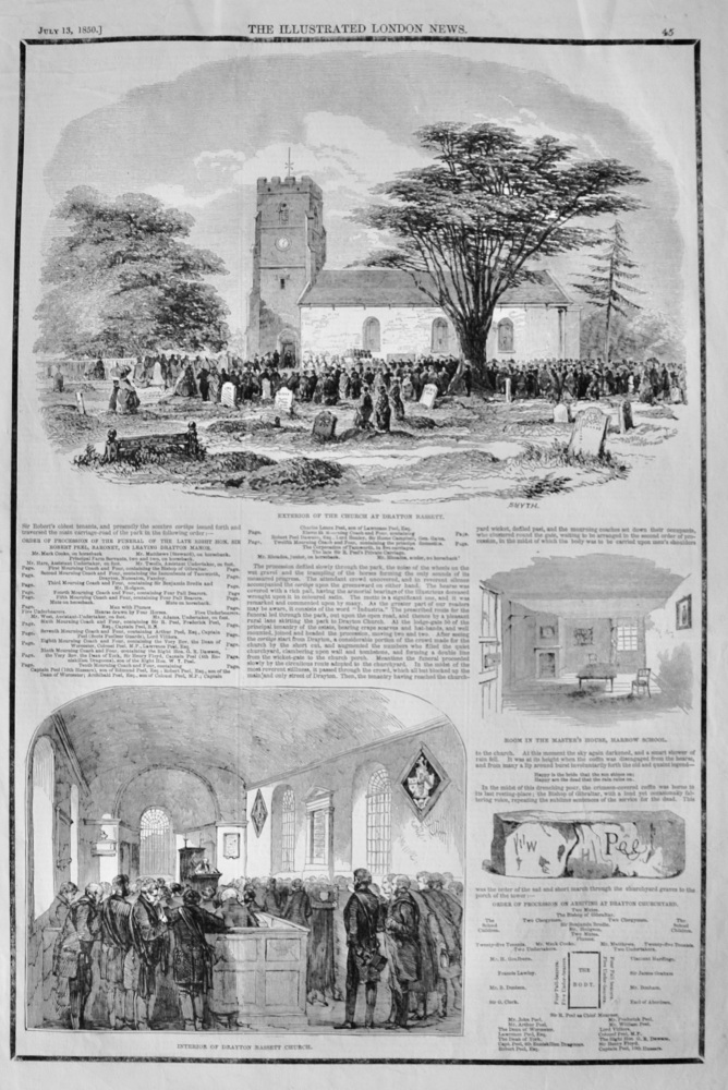 Funeral of Sir Robert Peel