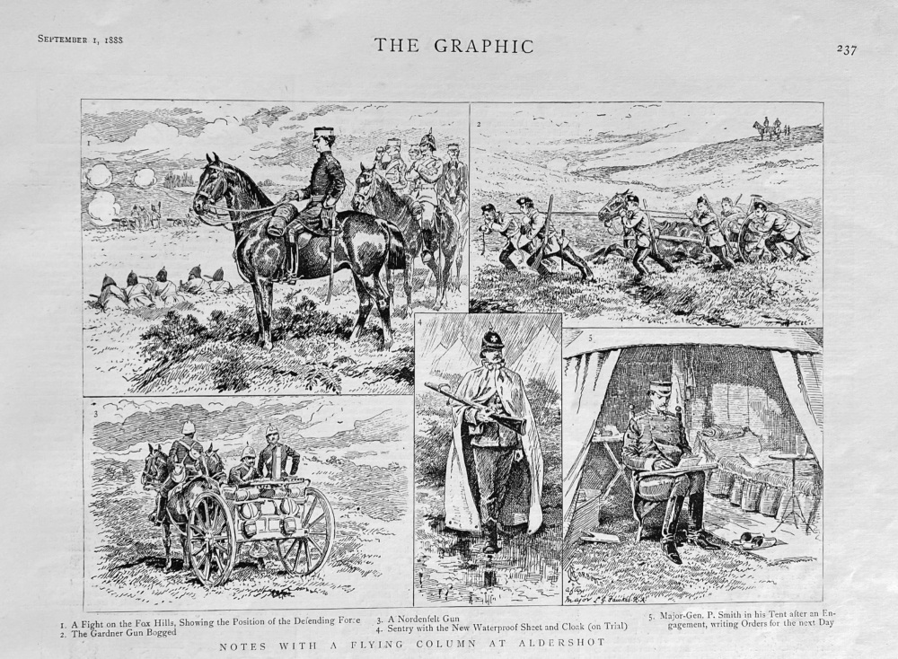 Notes with a Flying Column at Aldershot.  1888.