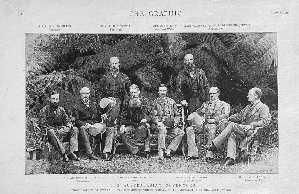 The Australasian Governors.  1888.