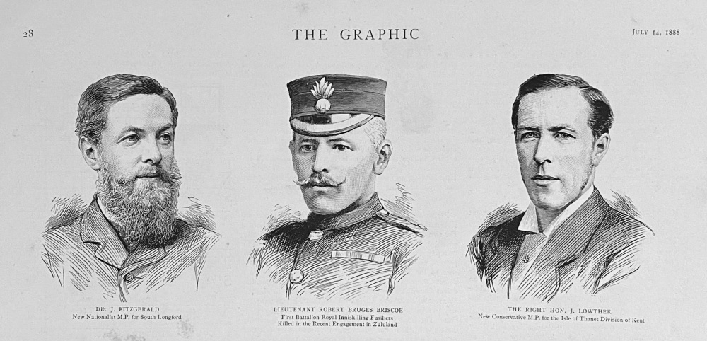 Dr. J. Fitzgerald.  :   Lieutenant Robert Bruges Briscoe.  :   The Right Hon.  J. Lowther.  1888.