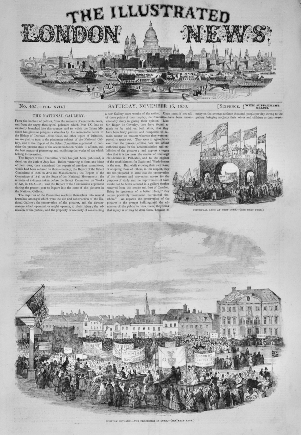 The Illustrated London News - November 16, 1850