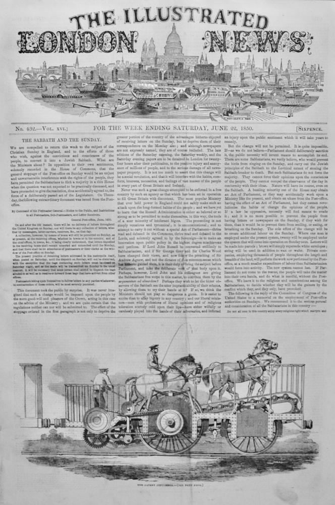 The Illustrated London News - June 22, 1850
