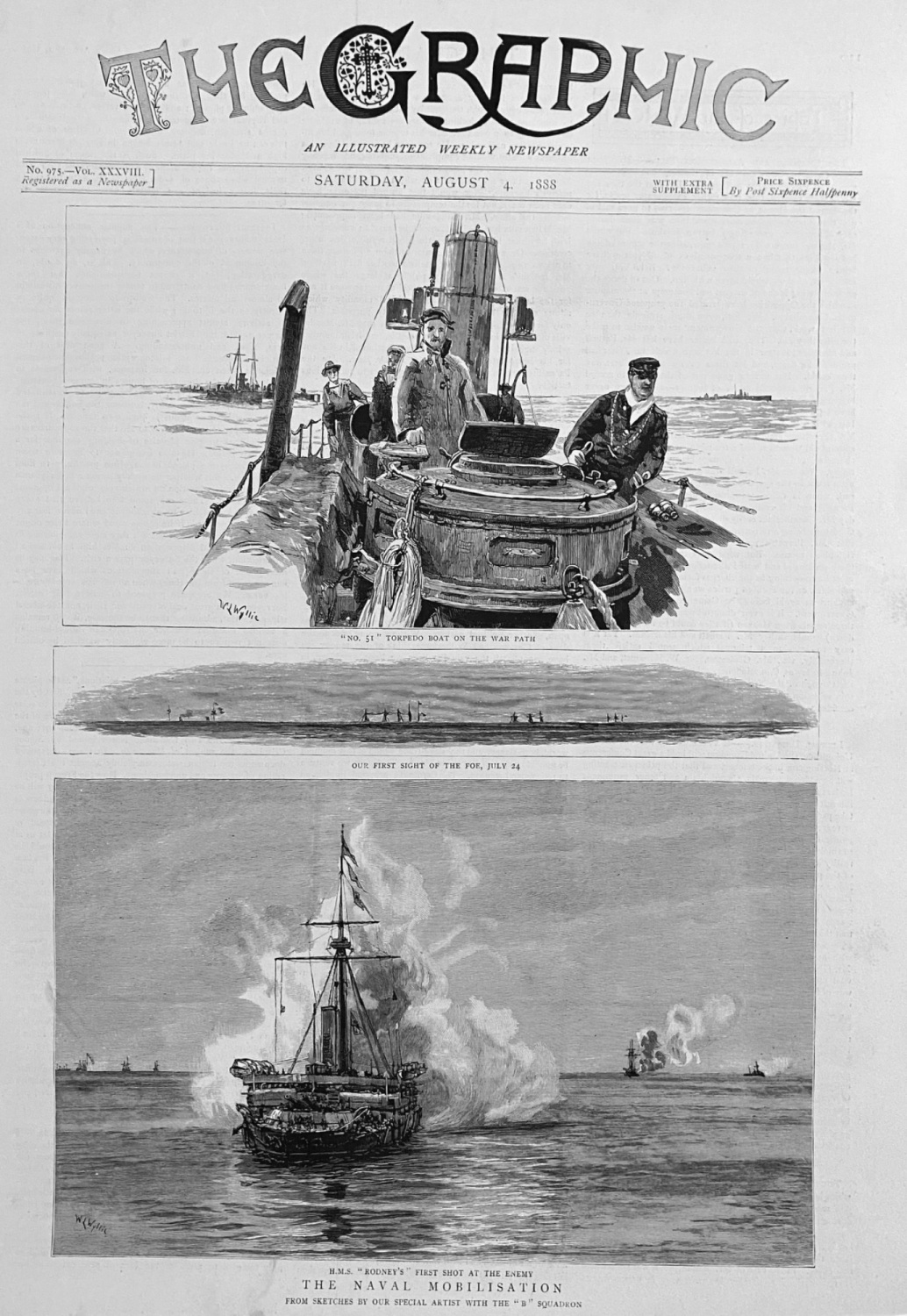 The Naval Mobilisation.  1888.
