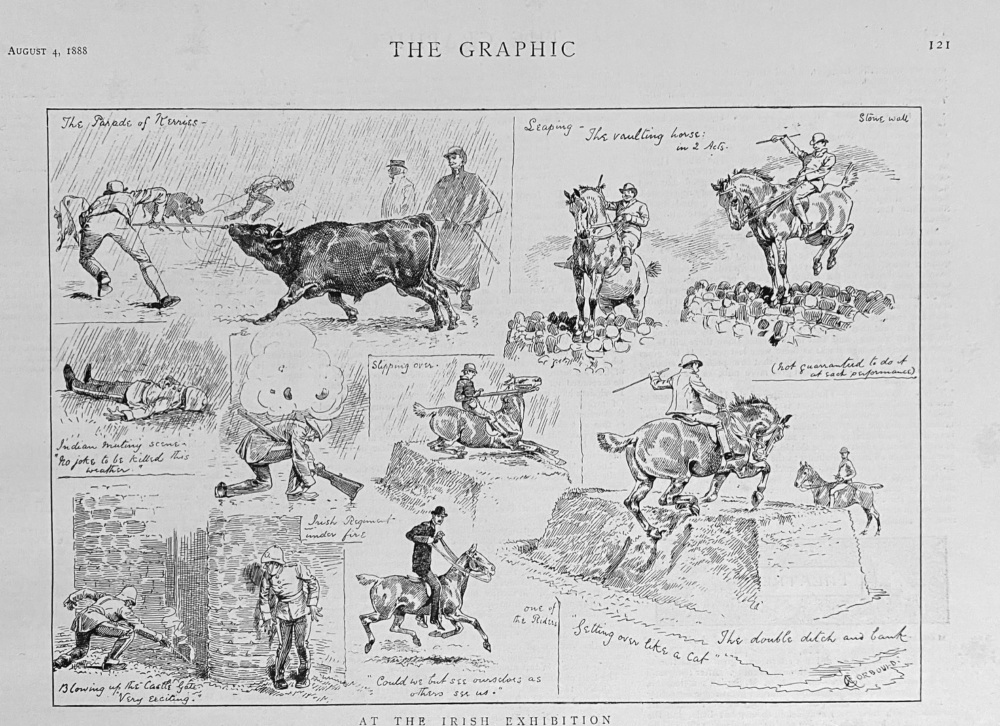 At the Irish Exhibition.  1888.