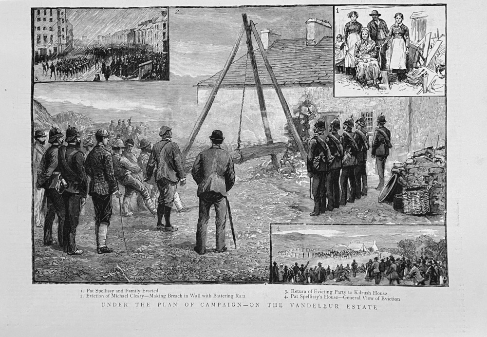 Under the Plan of Campaign - On the Vandeleur Estate.  1888.