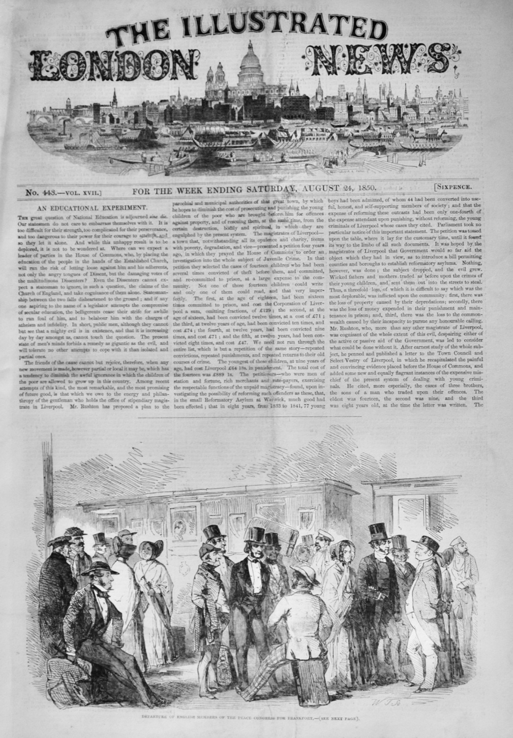 The Illustrated London News - August 24, 1850