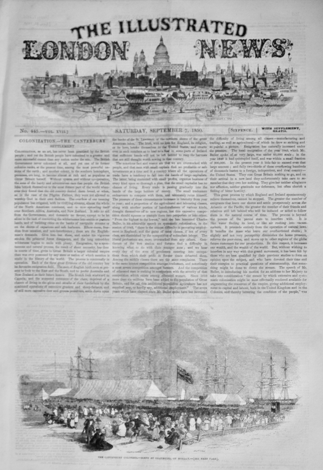 The Illustrated London News, September 7, 1850