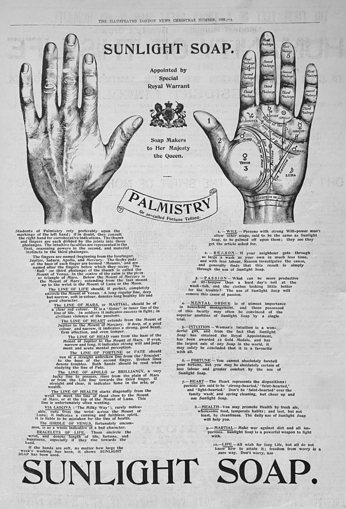 Sunlight Soap.  1893.