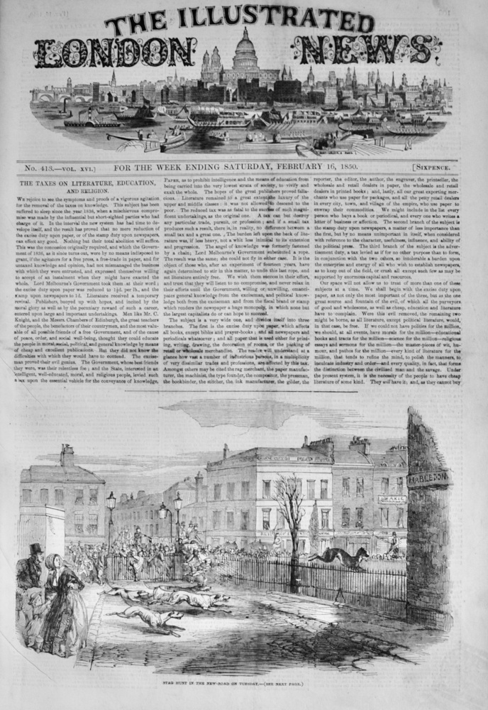 The Illustrated London News - February 16, 1850