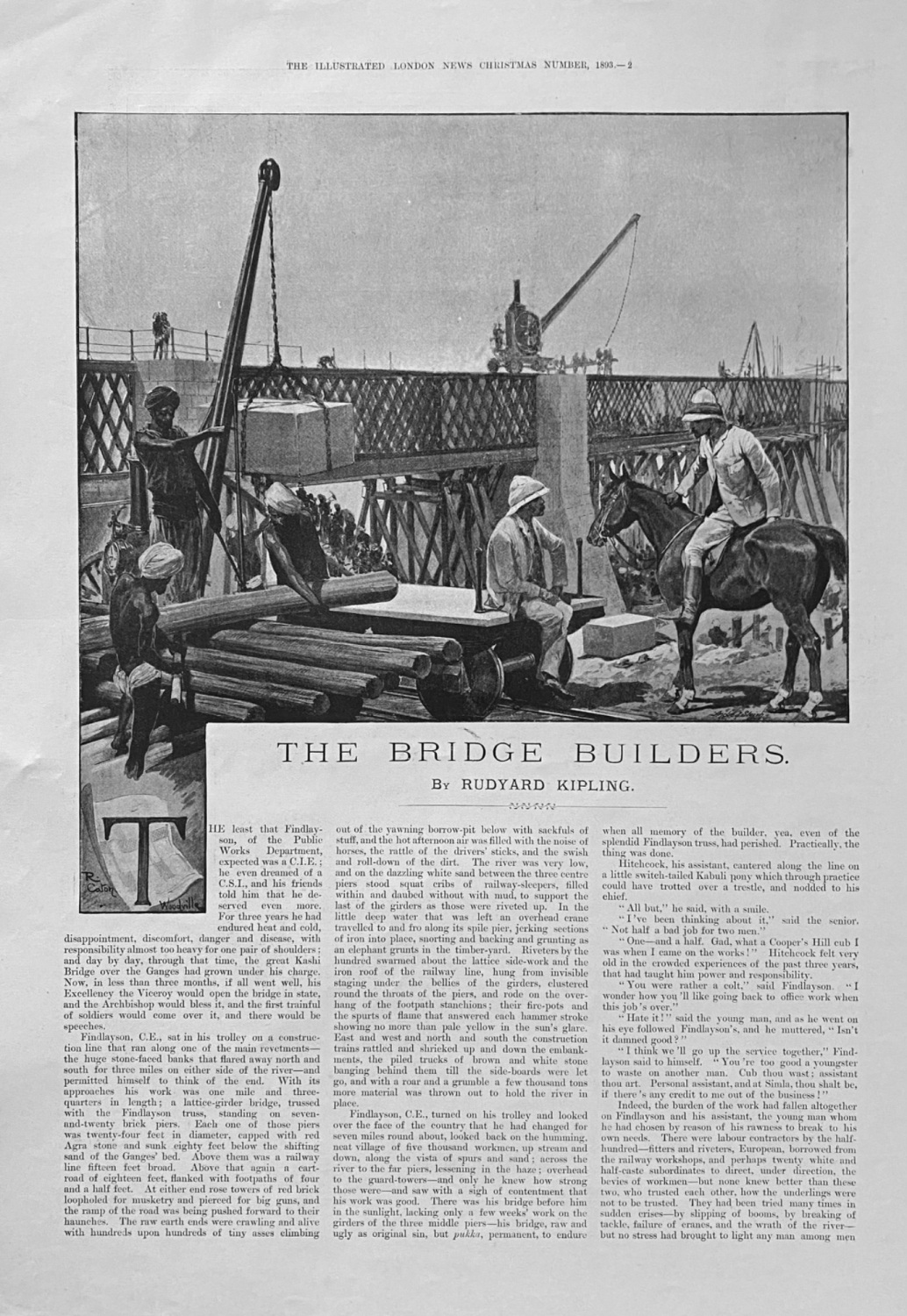 The Bridge Builders.  By Rudyard Kipling.  1893.