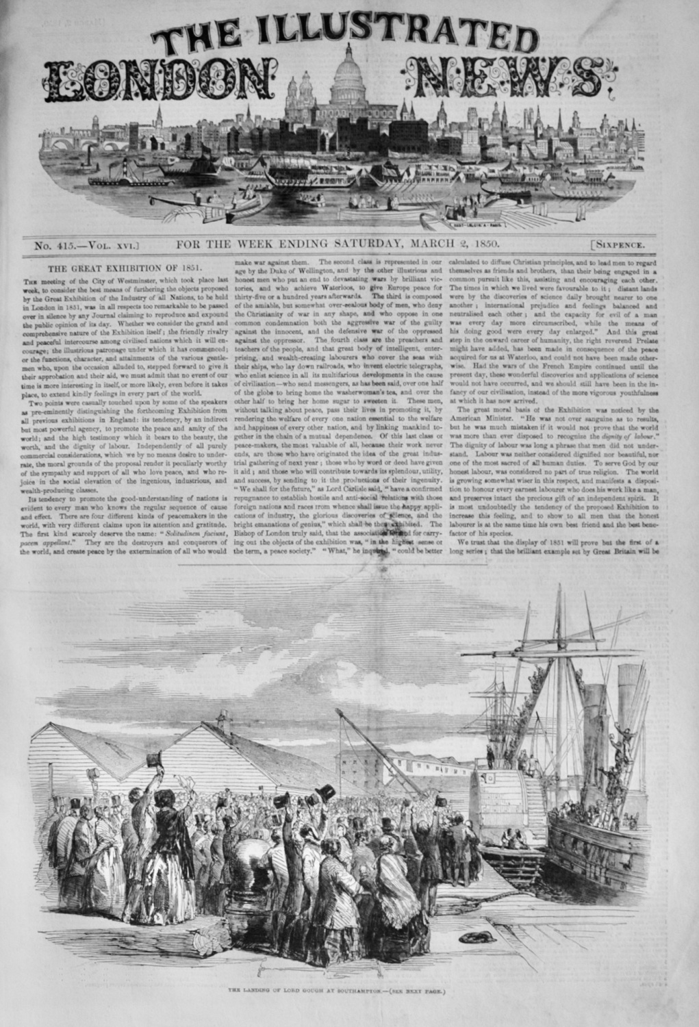 The Illustrated London News - March 2, 1850