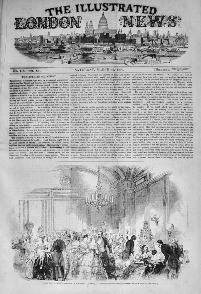 The Illustrated London News - March 23, 1850