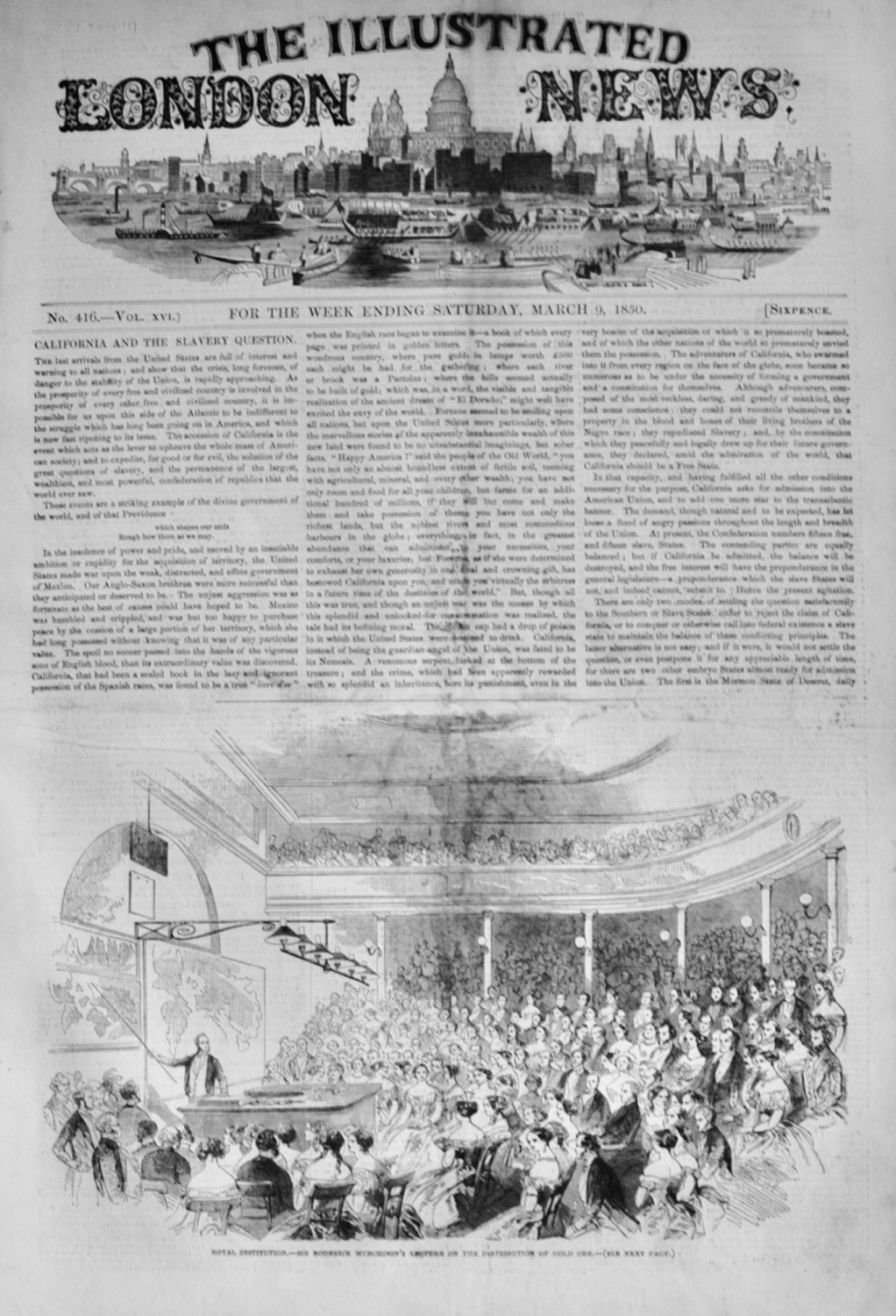 The Illustrated London News - March 9, 1850
