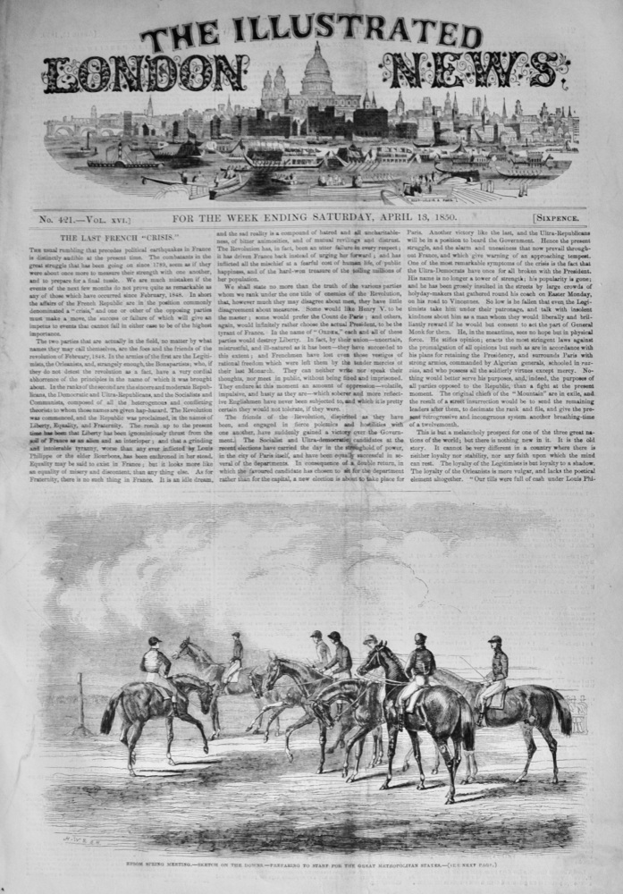 The Illustrated London News - April 13, 1850