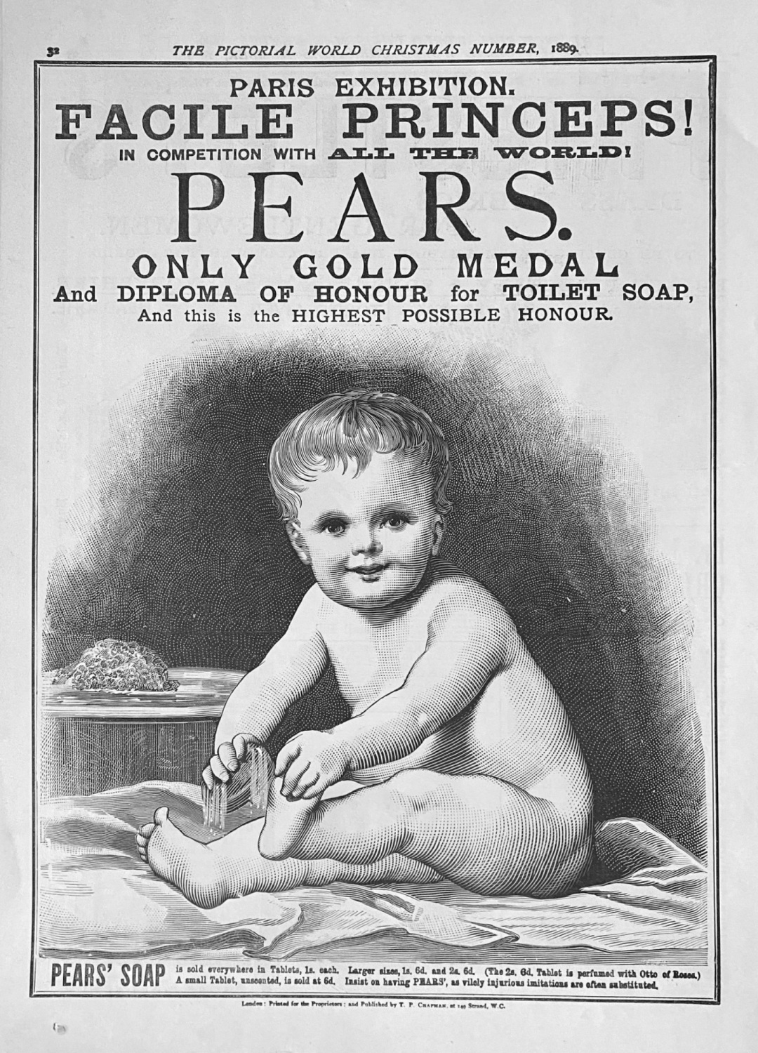 Pears' Soap.  1889.