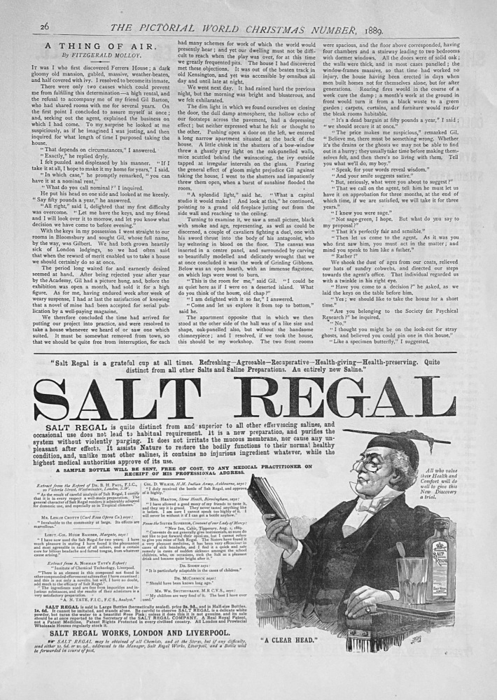 A Thing of Air.  By Fitzgerald Molloy.  1889.