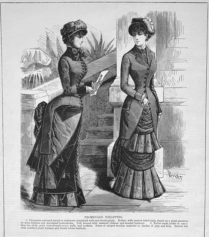Promenade  Toilettes.  1882.