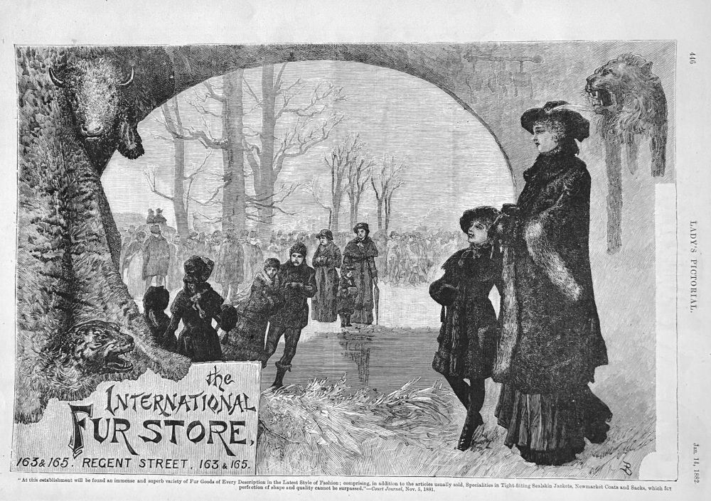 The International Fur Store.  1882.