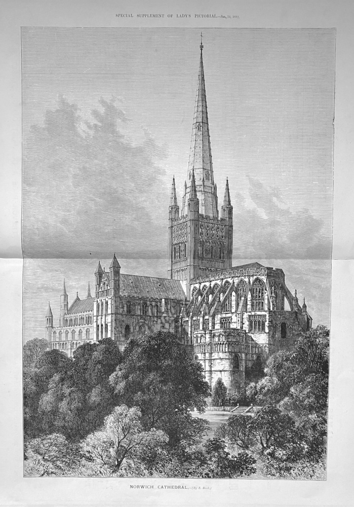 Norwich Cathedral.  1882.