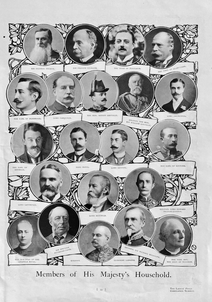 Members of His Majesty's Household.  1902.
