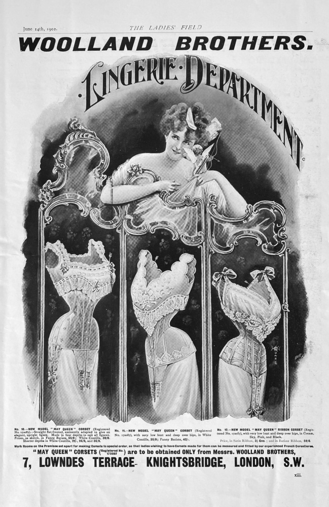 Woolland Brothers,  7, Lowndes Terrace,  Knightsbridge, London,  S.W.  1902.