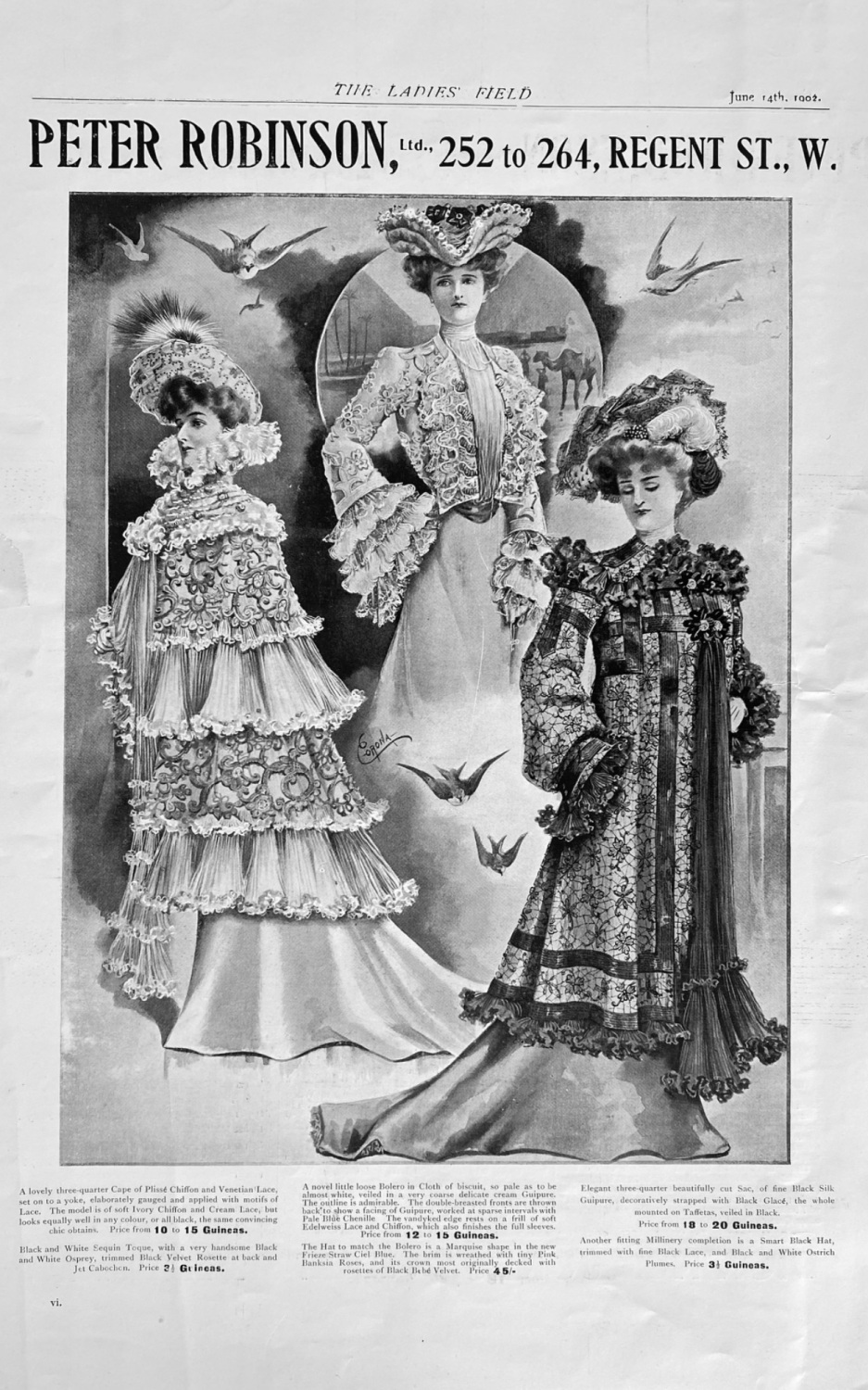 Peter Robinson Ltd, 252 to 264, Regent Street, W. London.  1902.