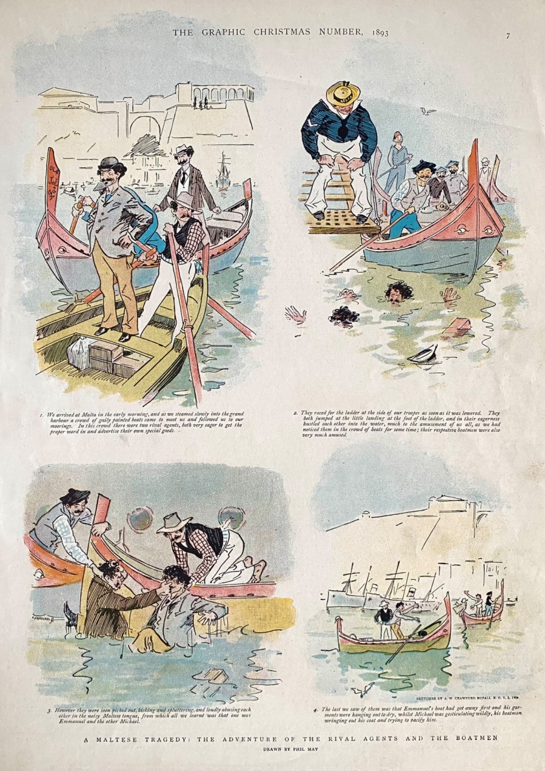 A Maltese Tragedy :  The Adventure of the Rival Agents and the Boatmen.  18