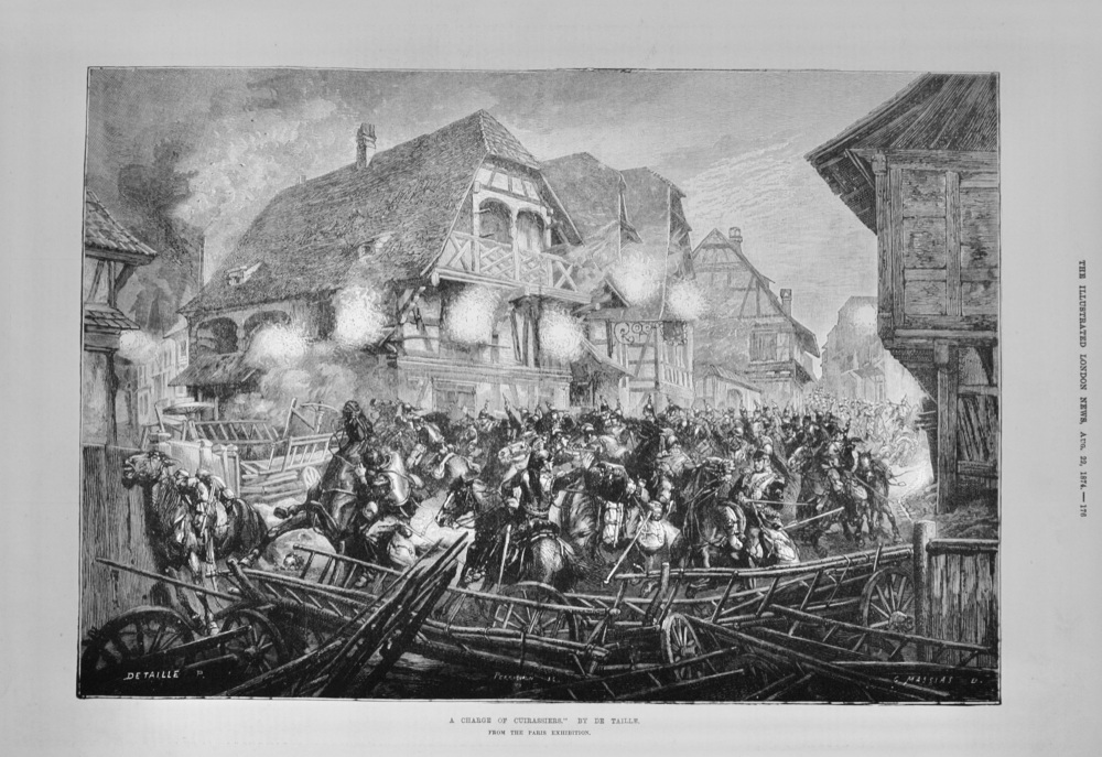 "A Charge of Cuirassiers" by De Taille